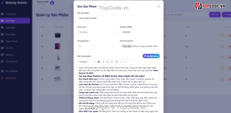 web nhạc,bán website,web hợp âm nhạc